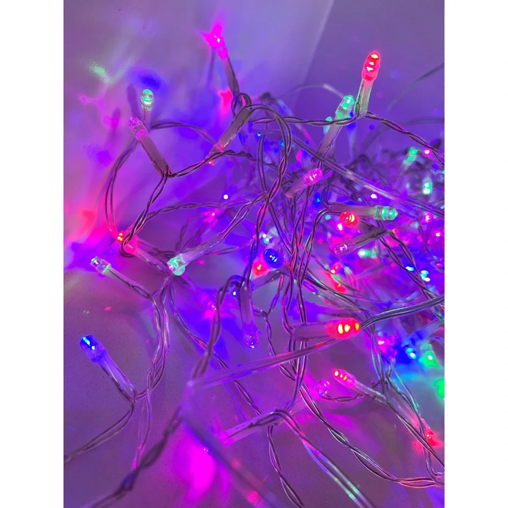 Multicolor LED Fairy String Lights USB Powered Clear Wire Mode Control Decor